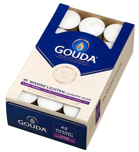 Gouda theelichten 6 uur 45 st. wit